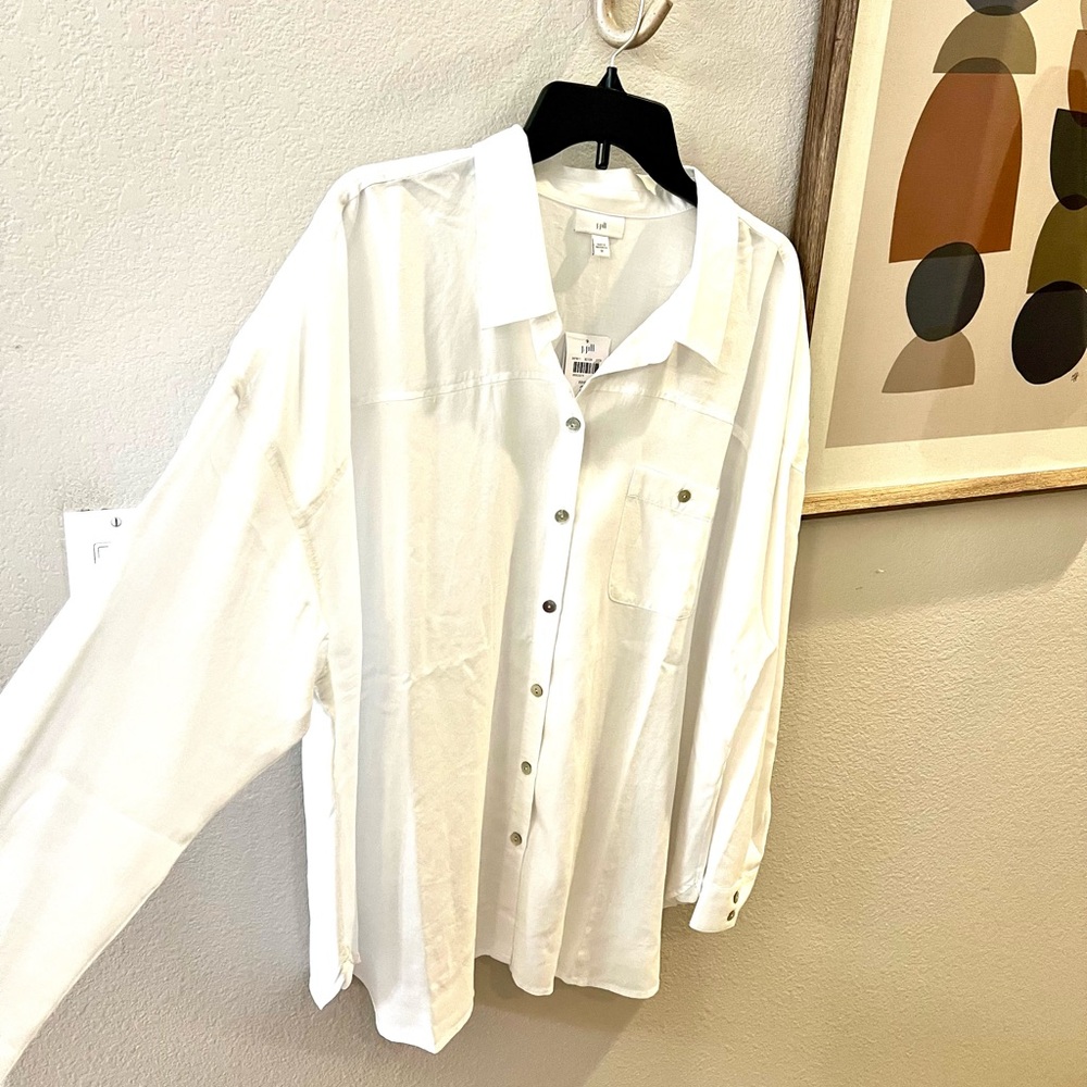 J. Jill White Top NWT